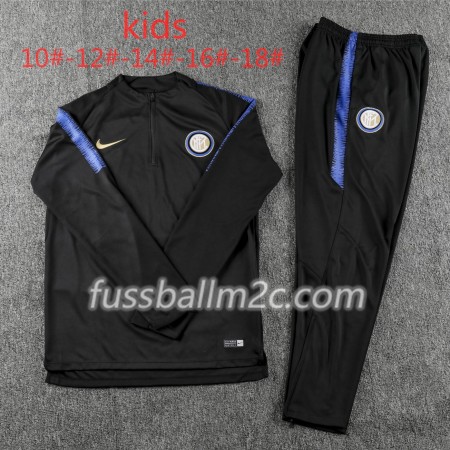 Inter Milan Kinder Sweatshirts Anzüge Schwarz 2018-2019